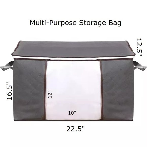Large Folding Storage Bags (4 Pack)  Anti Dust Clothes Storage Bags - Picture 4 of 14